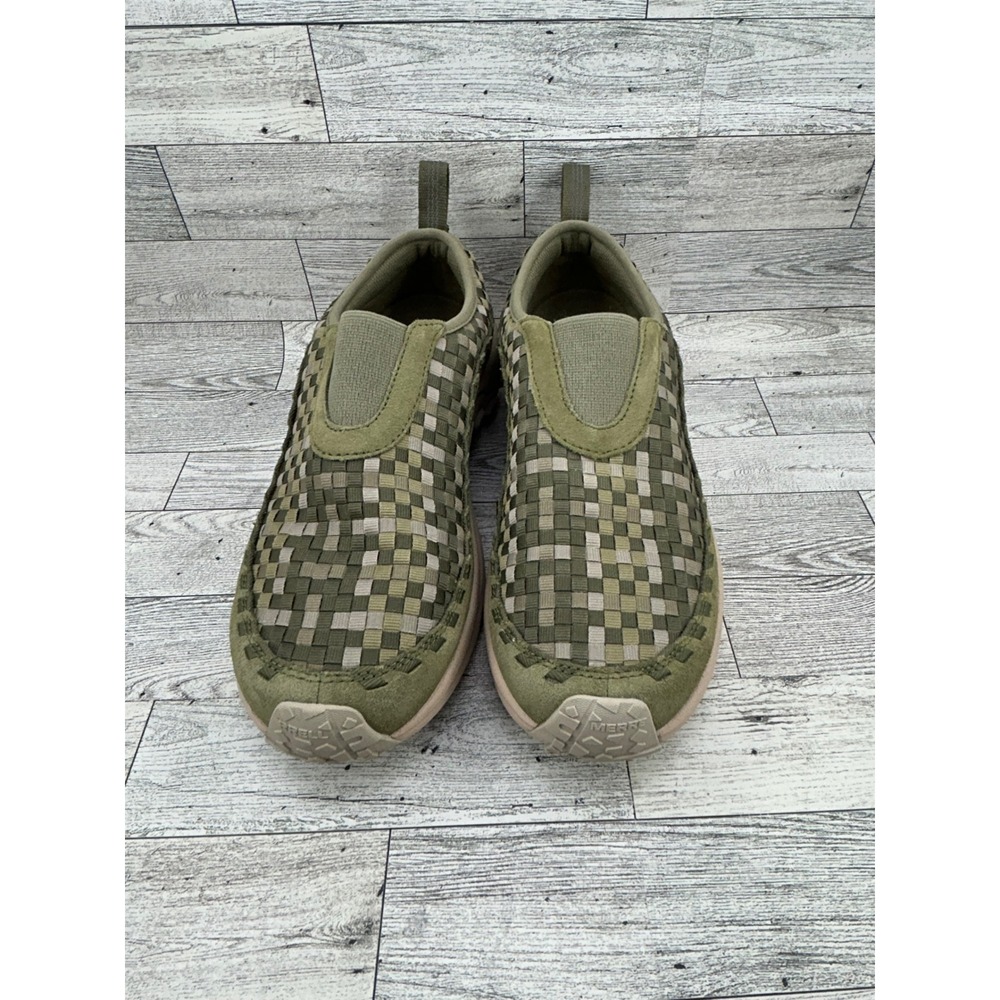 Merrell Woven Casual Comfort Walking Slip On Shoe Mens Size‎ 9 Olive Green